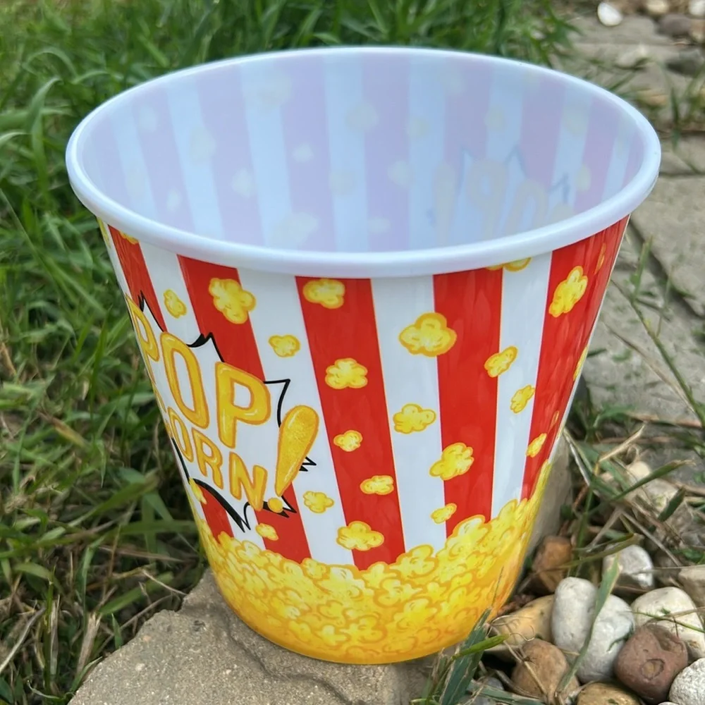 🩶5/$30 Plastic Movie Theater Style Popcorn Bucket NEW